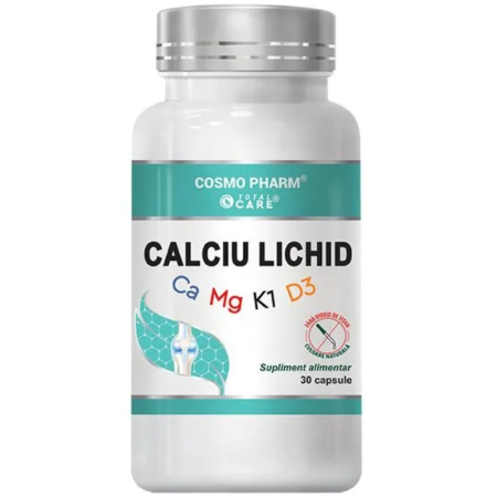 Ca+Mg+Vit D Lichid, 30cps, Cosmo Pharm [1]