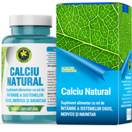 Articulatii sanatoase - Calciu Natural 60cps Hypericum