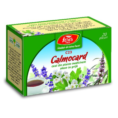 Ceaiuri medicinale compuse - Ceai Calmocard 20plicuri Fares