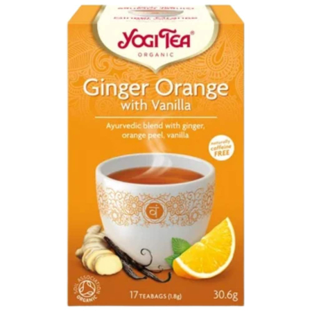 Ceaiuri medicinale compuse - Ceai cu Ghimbir, Lamaie si Menta, Bio, 17 plicuri, Yogi Tea