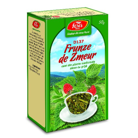 Ceaiuri medicinale compuse - Ceai de Frunze de Zmeur 50gr Fares