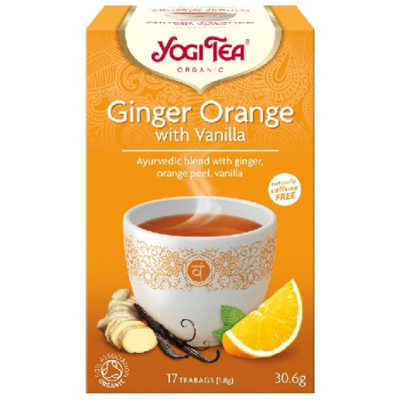 Atelierul de cafea si ceaiuri - Ceai de Ghimbir, Portocale si Vanilie, 17plicuri, Yogi Tea