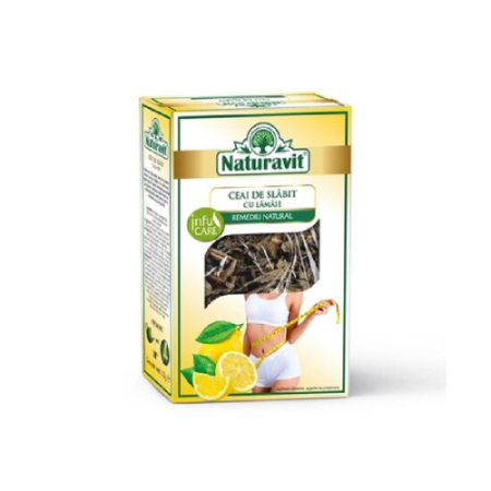 Ceaiuri de slabit - Ceai de slabit cu lamaie, 50 g, Naturavit