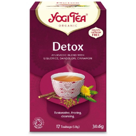 Ceaiuri medicinale compuse - Ceai Detoxifiant, Eco, 17 plicuri, Yogi Tea