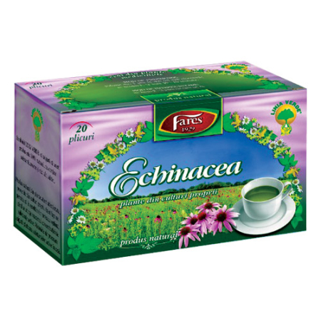 Ceaiuri medicinale compuse - Ceai Echinaceea 20dz Fares