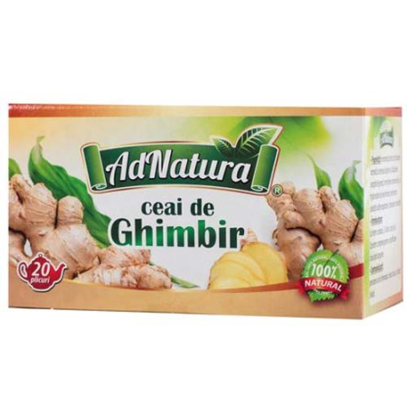 Ceaiuri medicinale compuse - Ceai Ghimbir 20dz AdNatura