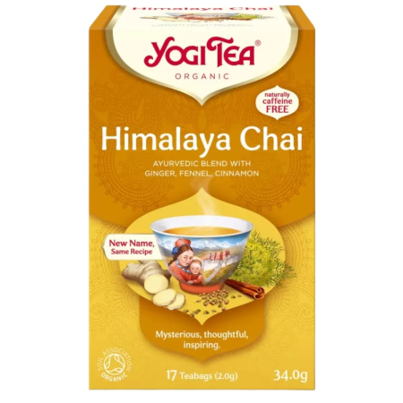 Ceaiuri medicinale compuse - Ceai Himalaya, 17 pliculeţe a 2 g, ambalate individual 34 g 17 plicuri, Yogi Tea