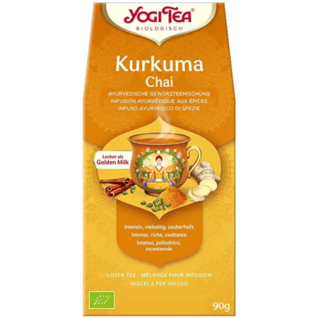 Ceaiuri medicinale compuse - Ceai Kurcuma, ecologic, 90g, Yogi Tea