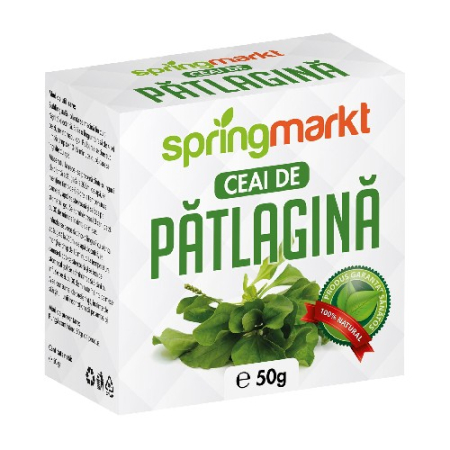 Ceaiuri medicinale compuse - Ceai Patlagina Frunze 50gr springmarkt