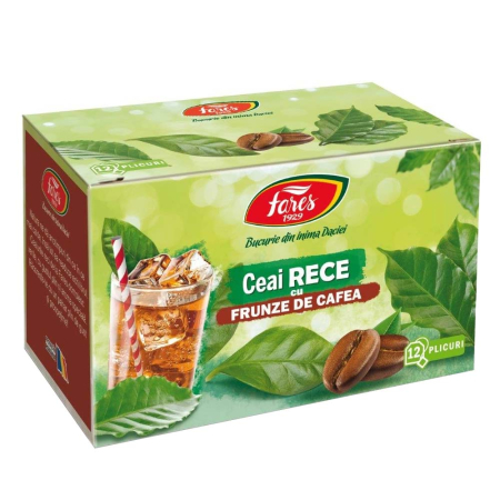 Atelierul de cafea si ceaiuri - Ceai Rece cu Frunze de Cafea, 12 plicuri, Fares