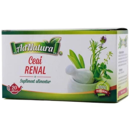 Ceaiuri medicinale compuse - Ceai Renal, 25 plicuri, AdNatura