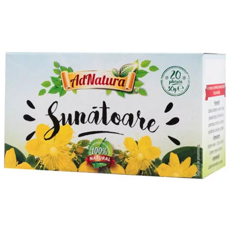 Atelierul de cafea si ceaiuri - Ceai Sunatoare, 20 plicuri, AdNatura