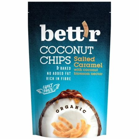 Alte produse din Cocos - Chips De Cocos Si Caramel Sarat Bettr 70g, Bio Holistic