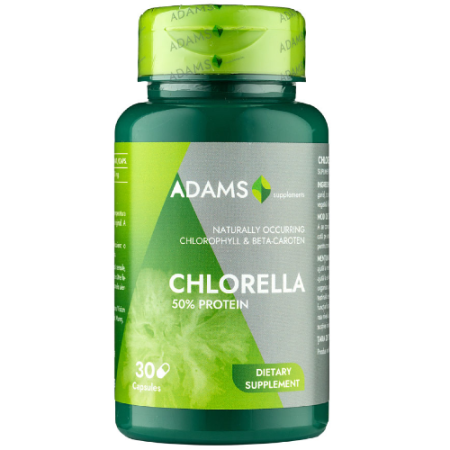 Produse naturiste - Chlorella 300mg, 30cps, Adams Supplements