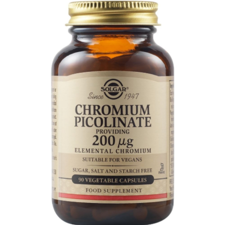 Diabet - Chromium Picolinate 200mg 90cps, Solgar
