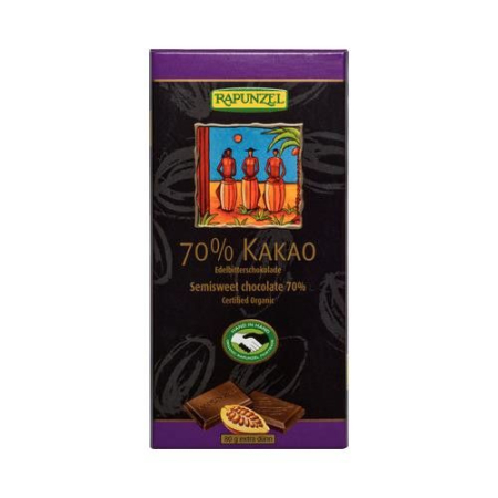 Alimente - Ciocolata 70% Cacao 80gr Rapunzel
