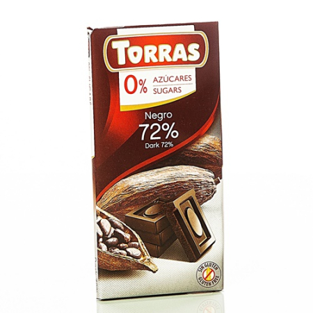 Ciocolata - Ciocolata cu 72% Cacao 75gr Torras