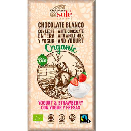 Ciocolata cu Iaurt si Capsuni, 100gr, Pronat [0]