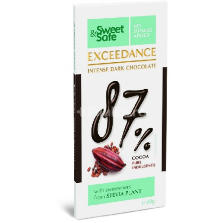 Ciocolata Intens Amaruie cu Stevie 90gr Sly Nutritia [1]