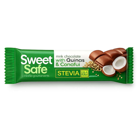 Ciocolata - Ciocolata Lapte Cocos&quinoa Indulcitor Stevie 25gr Sly