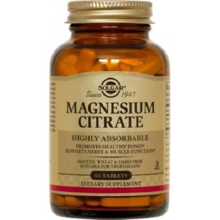 Digestie - Citrat de Magneziu 60tablete 200mg Solgar