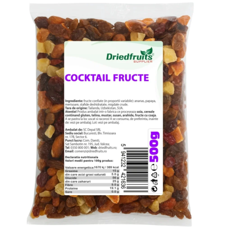 Alimente - Cocktail Fructe 500gr Driedfruits