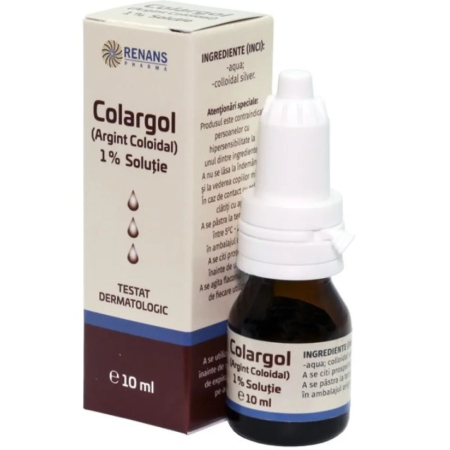 Colargol Argint Coloidal 1% 10ml Onedia [0]