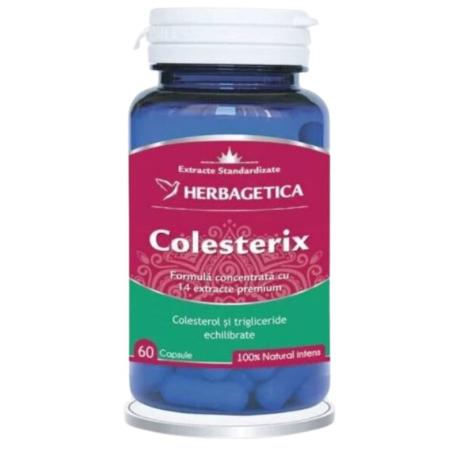 Cardiovasculare - Colesterix, 60cps, Herbagetica