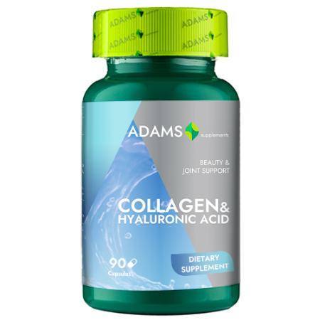 Slabire, dieta, frumusete - Collagen si Acid Hialuronic 90cps, Adams