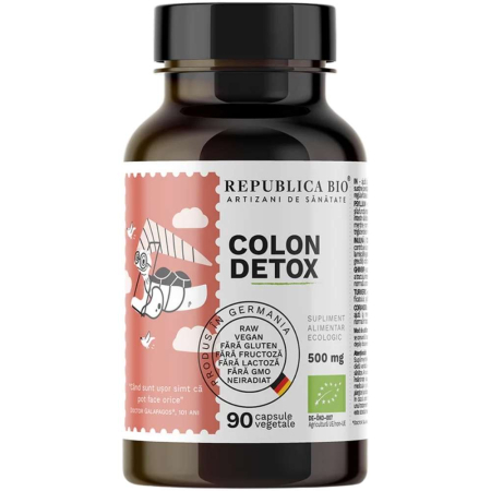 Digestie - Colon Detox, Ecologic, 90 cps, Republica Bio