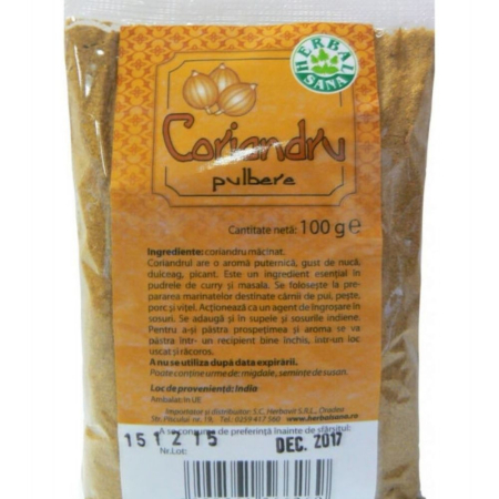 Coriandru Pulbere 100gr Herbavit [1]