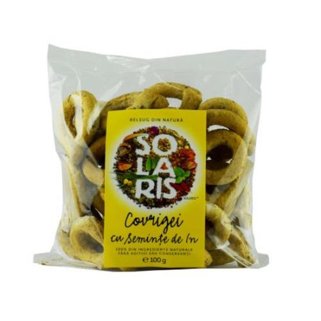 Snacksuri - Covrigei Cu Seminte De In 100g Solaris