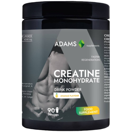 Pentru antrenament - Creatina monohidrata (ananas), 400gr, Adams