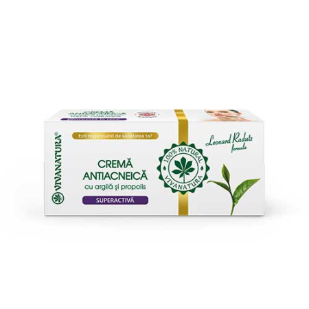 Crema Antiacneica Argila si Propolis 20ml Viva Natura [1]