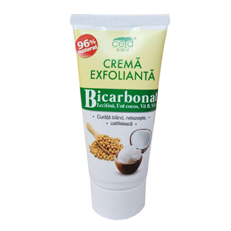 Creme cosmetice - Crema Exfolianta 96% Naturala Bicarbonat 50ml Ceta