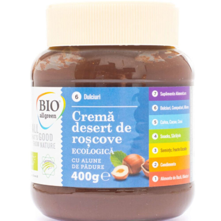 Alimente - Crema Tartinabila De Roscove Cu Alune Eco 400gr Bio Allgreen
