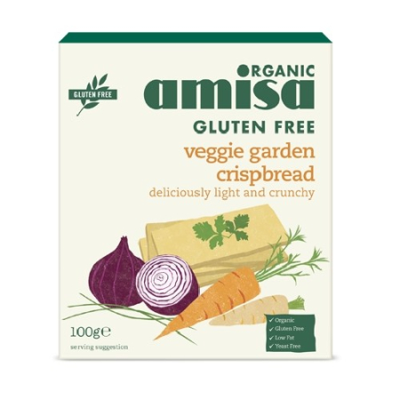 Paine, faina si mixuri - Crispbread (painici) Veggie Garden Fara Gluten Bio 100gr Amisa