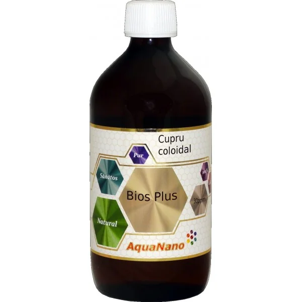 Ingrijire personala - Cupru Coloidal Bios-Pur 10ppm, 480ml, AquaNano