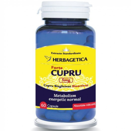 Multiminerale - Cupru Forte 5mg 60cps Herbagetica