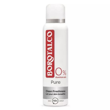Deodorante - Deodorant Spray Pure Natural Freshness(0% Aluminium) 150ml Borotalco