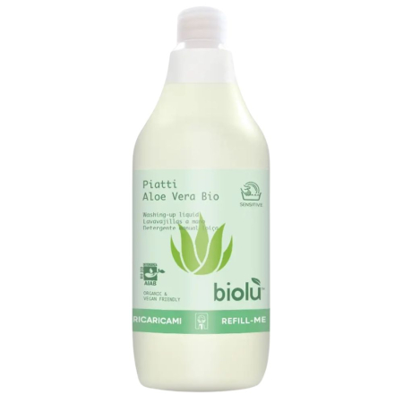 Detergenti Bio - Detergent eco pentru spalat vase cu Aloe Vera, 1l, Biolu