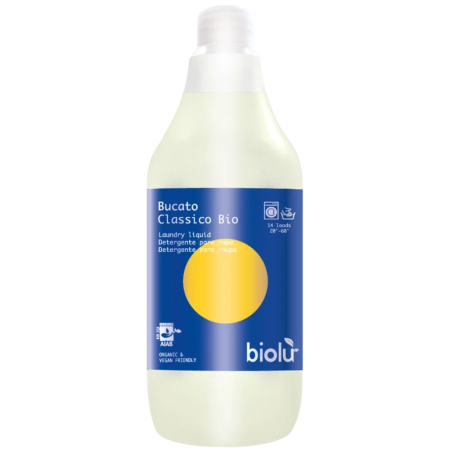 Detergent Lichid Eco pentru Rufe Albe si Colorate cu Lamaie, 1L, Biolu [0]