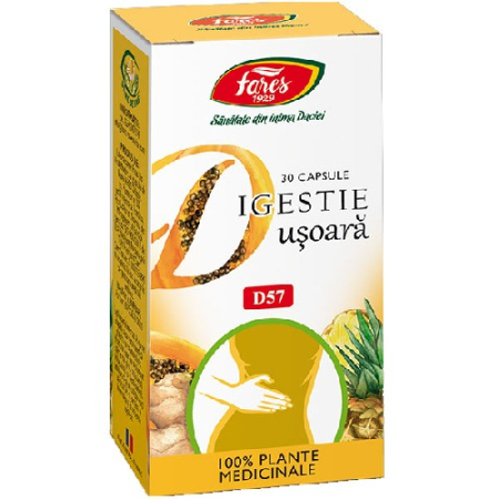 Suplimente alimentare - Digestie Usoara, 30cps, Fares
