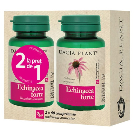 Produse naturiste - Echinacea Forte 60cpr 1+1 GRATIS Dacia Plant