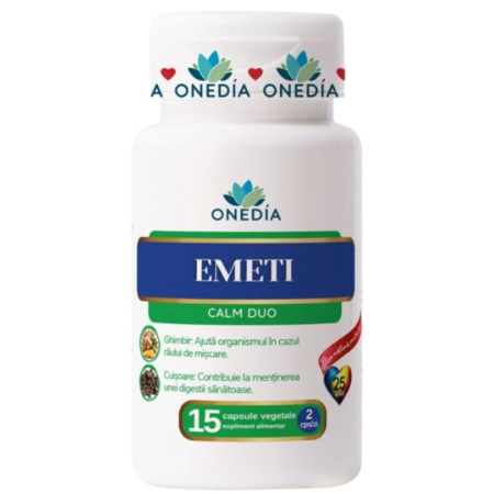 Digestie - Emeti - Calm Duo, Rau De Miscare, 15 cps, Onedia