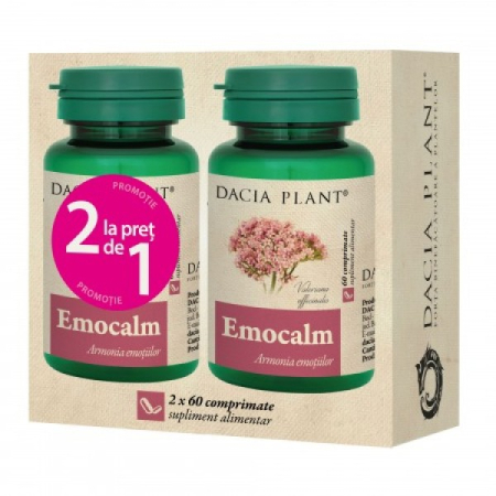 Somn usor - Emocalm 60cpr 1+1 Gratis Dacia Plant