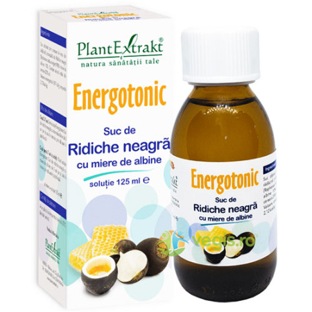 Protectie antivirala - Energotonic Suc de Ridiche Neagra 125ml, Plantmed