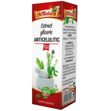 Extract Gliceric Anticelulitic, 50ml, AdNatura [0]