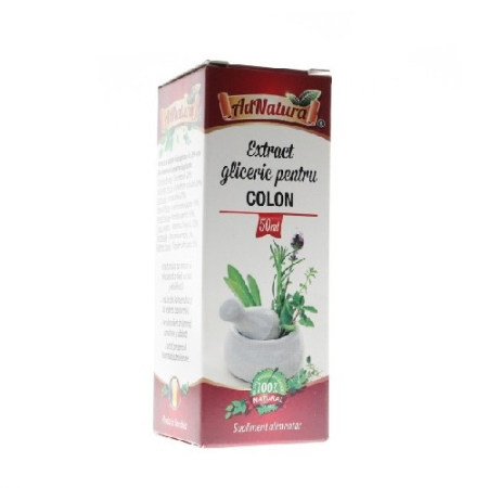 Digestie - Extract Gliceric pentru Colon 50ml AdNatura