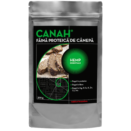 Mancare sanatoasa - Faina proteica de Canepa, 300g, Canah
